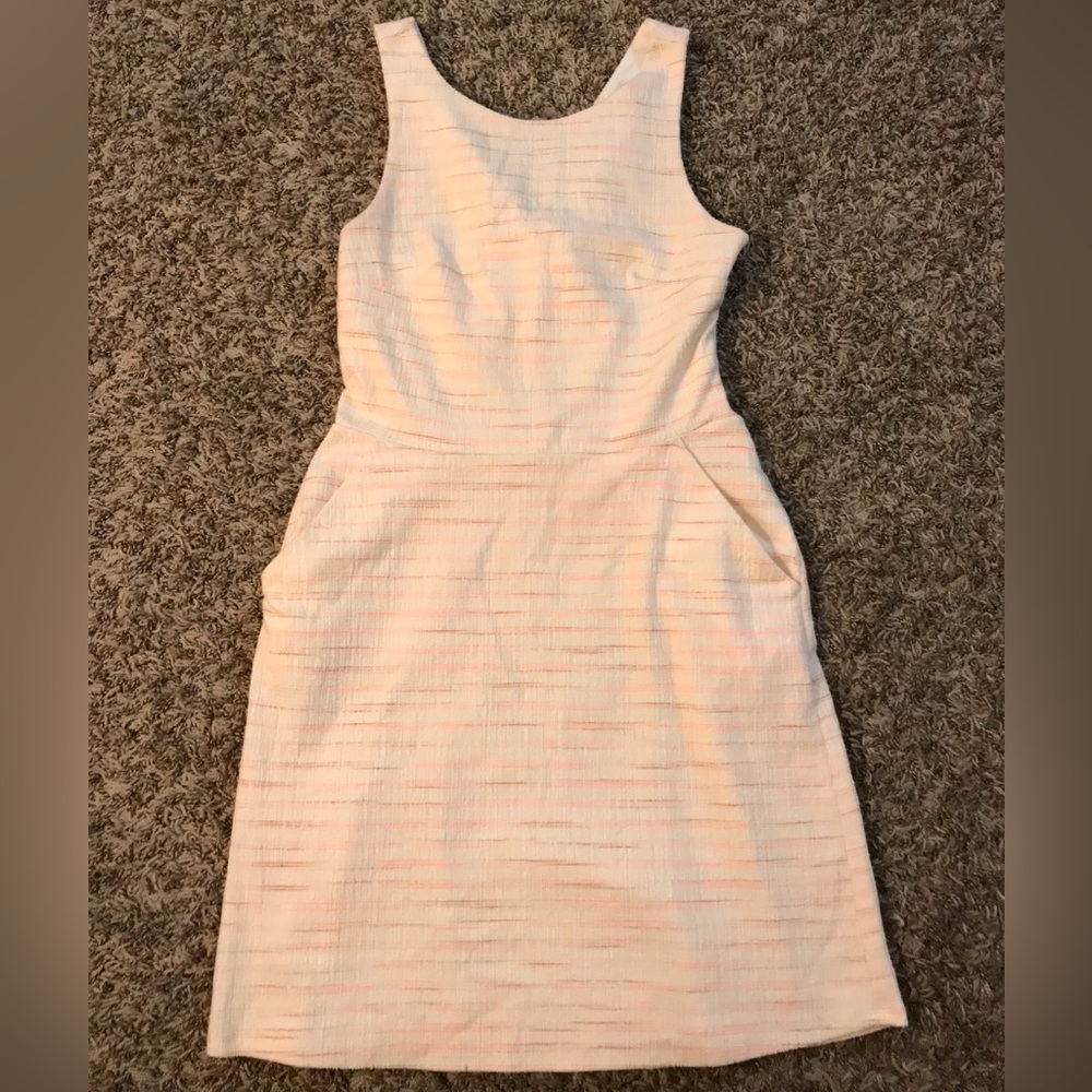 LOFT a-line criss cross back mini dress - Picture 6 of 15